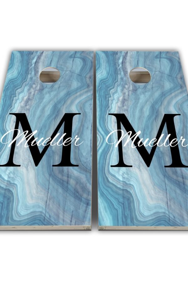 Wedding Family Name Personalized Cornhole Wraps - Skins Vinyl Wrap Laminated Set