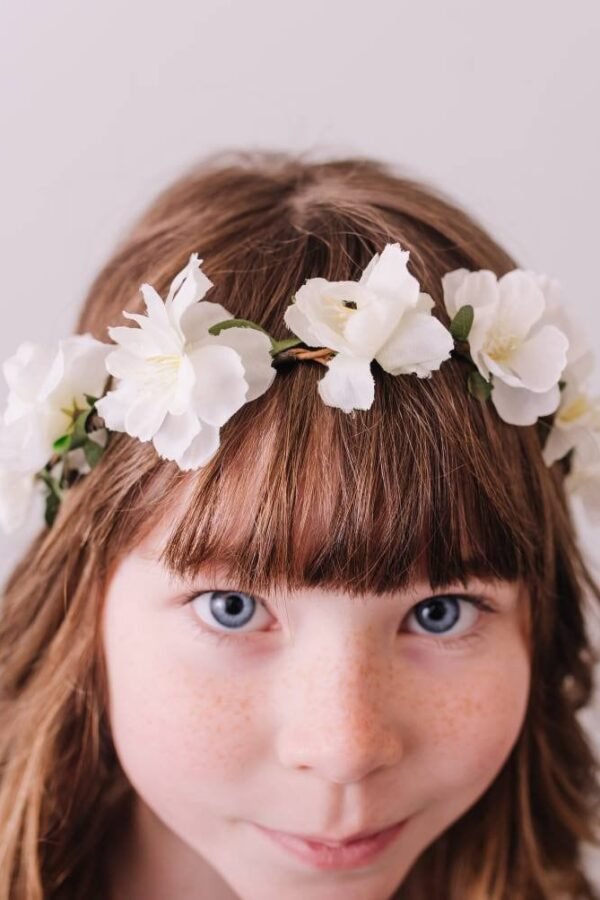 White Blossom Adjustable Flower Crown