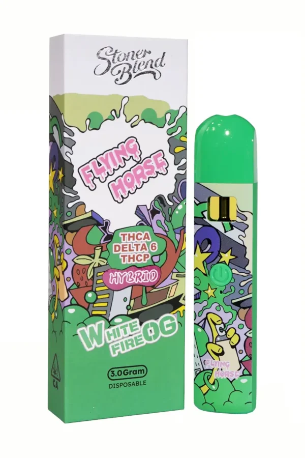 White Fire OG Flying Horse Stoner Blend Disposable 3G