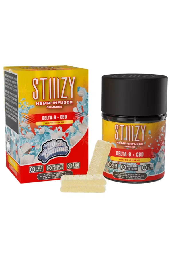 White Gummi STIIIZY Delta 9 + CBD Gummies 225mg