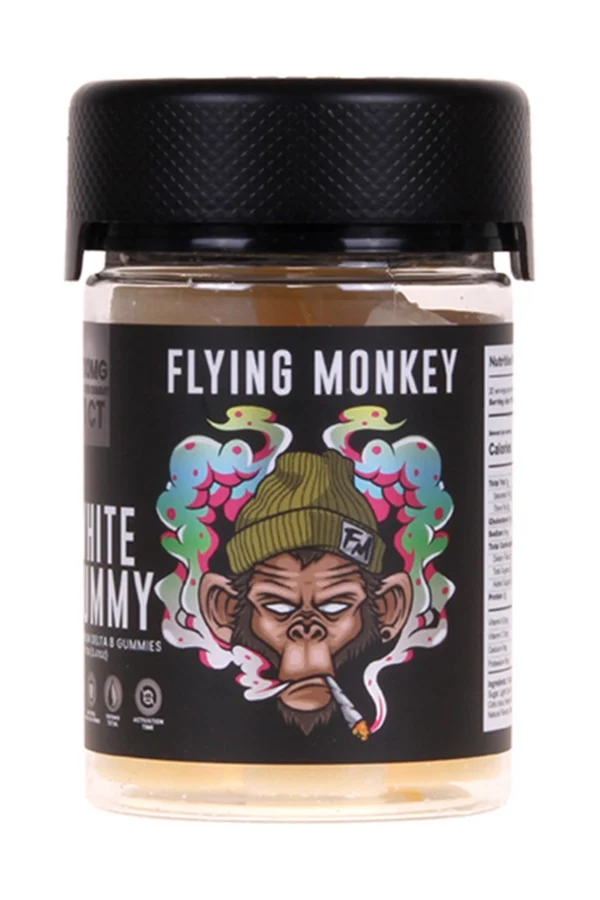 White Gummy Flying Monkey Delta-8 Gummies 1000mg