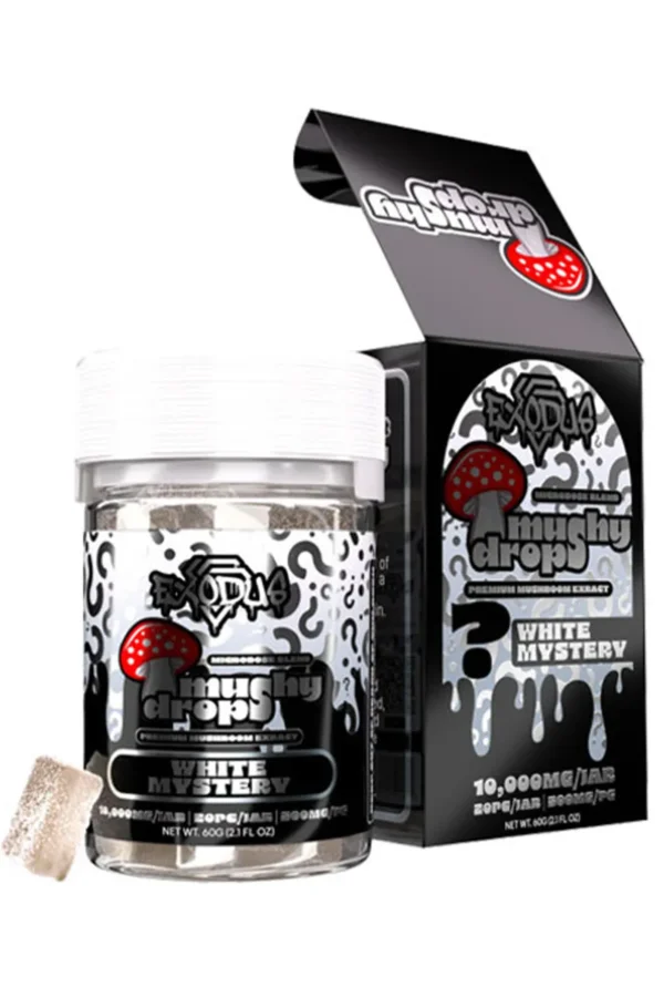 White Mystery Exodus Mushy Drops Gummies 10000mg