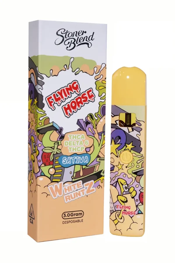 White Runtz Flying Horse Stoner Blend Disposable 3G