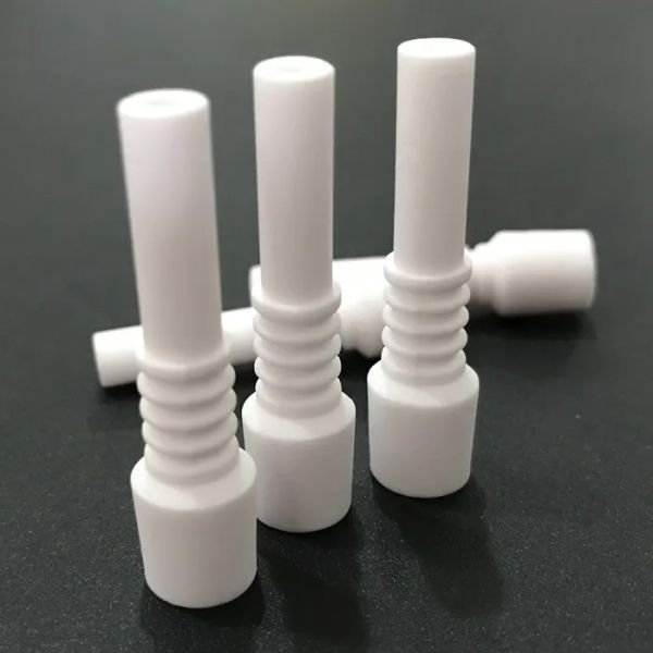 Wholesale 10mm Ceramic Nail Smoking Accessories Mini Nectar Collector Kits Male Replacement Tip For Dab Rigs Glass Bong Water Pipe VS Quartz Banger LL