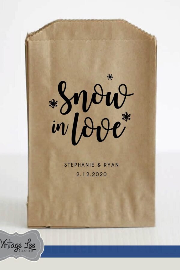 Winter Wedding Favors, Favor Bags, Hot Cocoa Chocolate Bar
