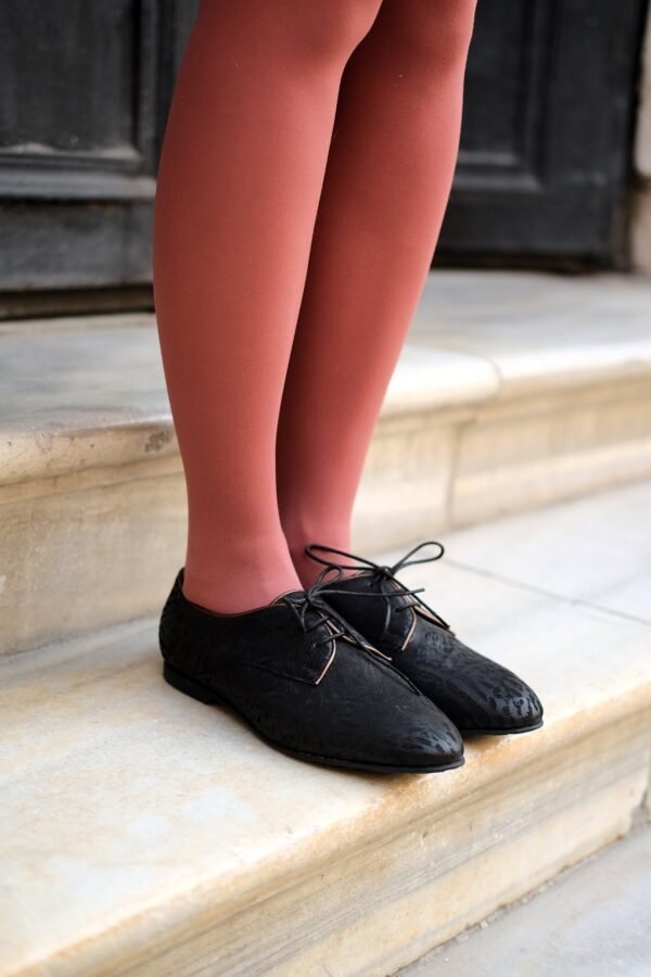 Womens Oxford Shoes | Nubuck Derbies Leather Black Oxford Women Derbys Dress Size 6