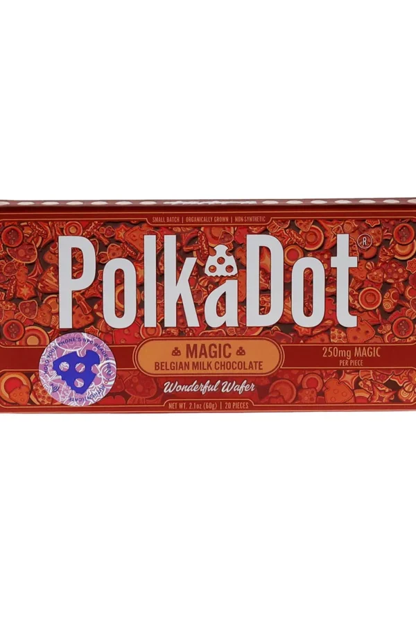 Wonderful Wafer PolkaDot Magic Mushroom Belgian Milk Chocolate 250mg