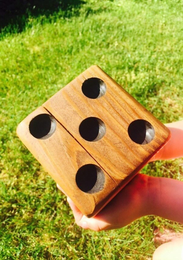 Yard Dice, Yahtzee Giant Die, Home Decor, Man Cave Game Room Art, Gift For Her, Him, Handmade
