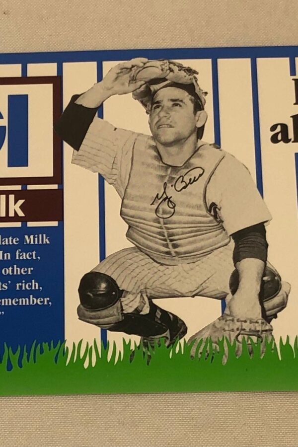 Yogi Chocolate Milk Deju Vu 1990's Store Retail Display Sign New Unused Vintage Berra