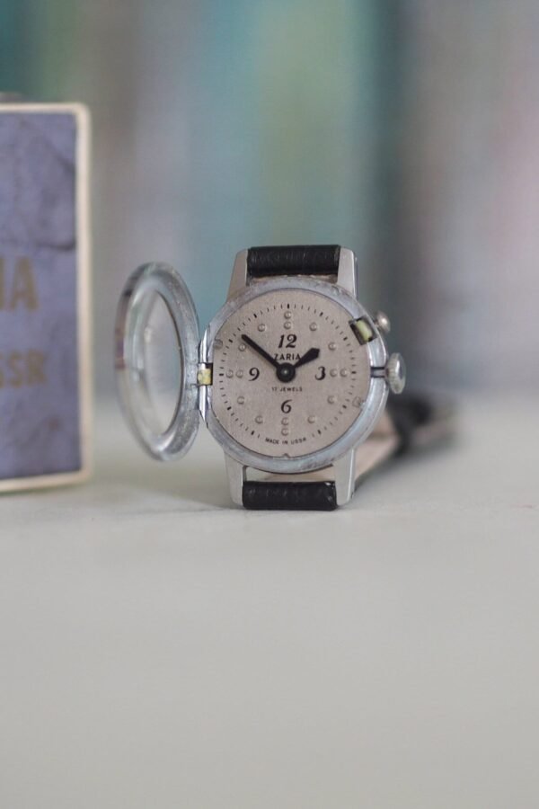 Zarja Braille - Vintage Mechanical Wind Up Women's Watch Zaria | Заря 1970's/Braille Watch, Mint, Unworn, Box & Papers