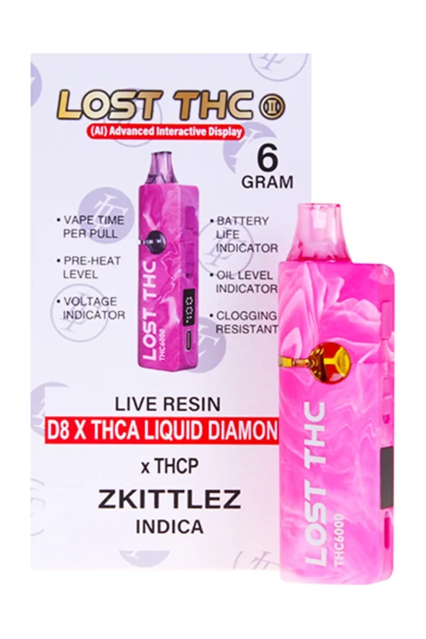Zkittlez Lost THC THC-A Diamond Disposable 6G
