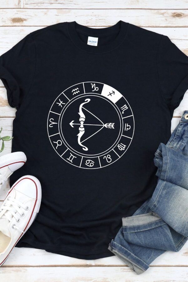 Zodiac Shirt Sagittarius, Bow & Arrow Shirt, Birthday Sagittarius Symbol, Horoscope