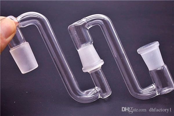 glass dropdown drop down adapter water pipe 14mm 18mm male female for quartz banger glass bong adapter