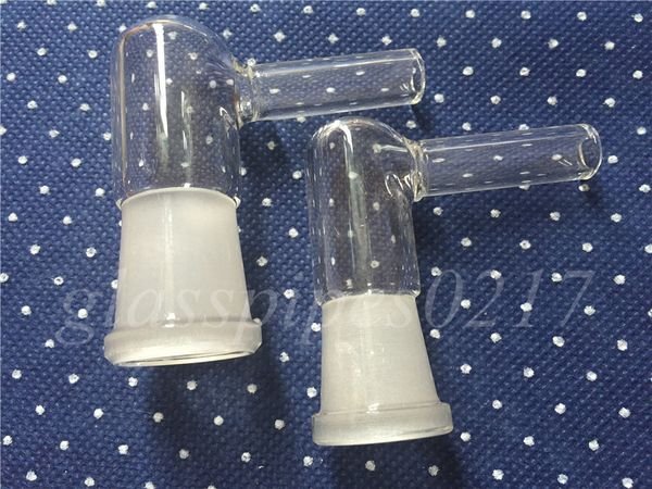 hot sale Glass oil rigs bong Vapor Whip Adapter Female or Male 90 Degree
