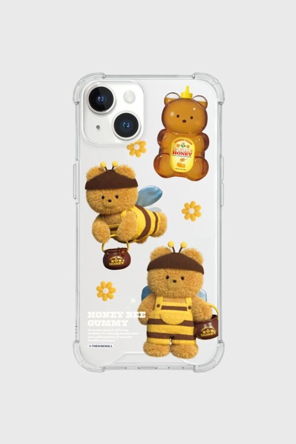 pattern bee gummy [tank transparent phone case]