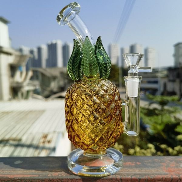 pink green unique heady glass dab rigs hookah bubbler thick recycler glass bong water pipes smoking oil rig