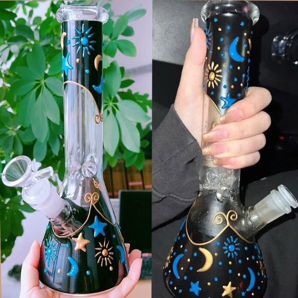 recycler Oil rigs Bong hookahs Dab glass water bongs Downstem Perc Ice smoke glass pipe with 14mm glass banger