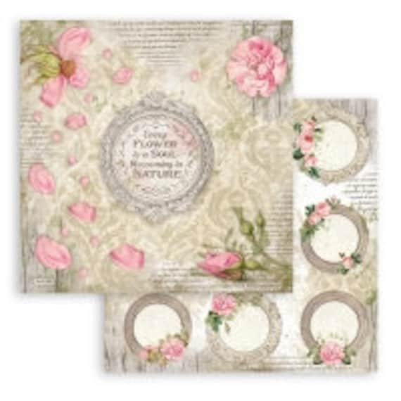 stamperia | 1 Piece Romantic Garden House Scrapbook Paper 12×12 Double-Sided 12" X Single Sheet Sbb859