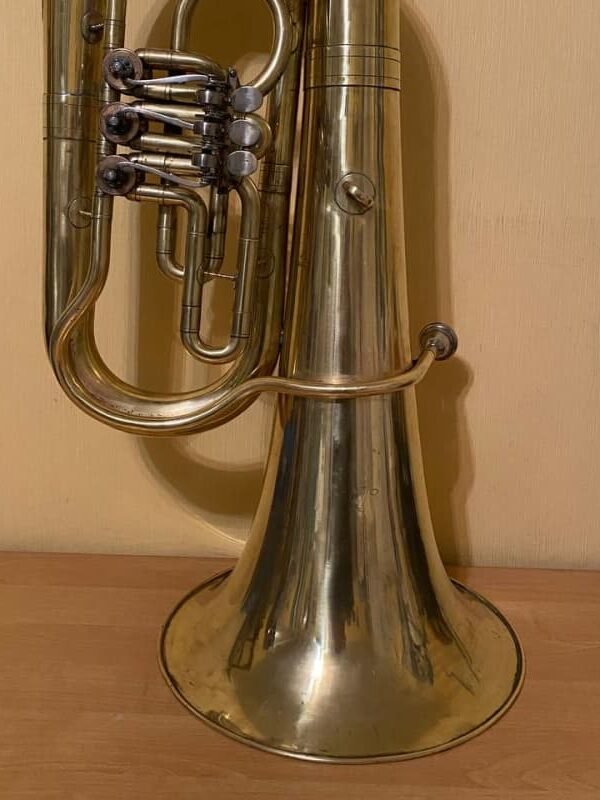 tuba Es" Soviet 3 Valves Brass Pipe Wind Instrument USSR Vint...