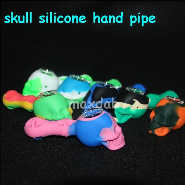 wholesale Silicone Tobacco Smoking Pipes Mini Water Hookah Bong Multi Colors Portable Shisha