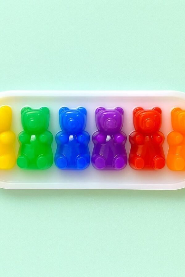 xl Rainbow Gummy Bear Resin Wall Art Kawaii Pop Art Decor