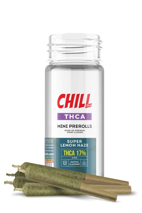0.5g Super Lemon Haze Mini Pre-Rolls - THCA - Chill Plus - 5 Joints