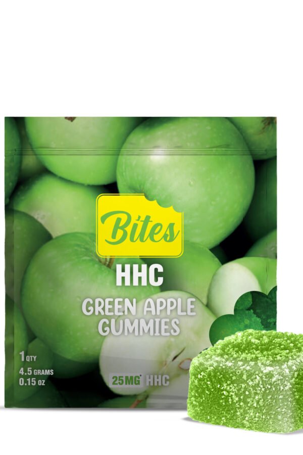 25mg HHC Gummy - Green Apple - Bites