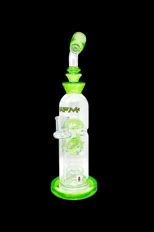AFM Glass Big Swiss Perc Straight Water Pipe