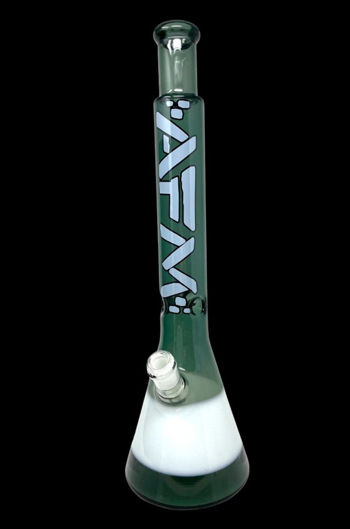AFM Glass Quasar Glass Beaker Bong - Smokey/ Ivory