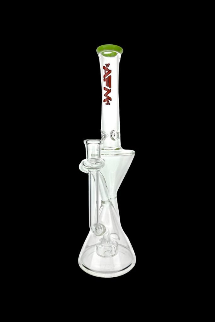 AFM Glass Time Recycler Clear Glass Water Pipe