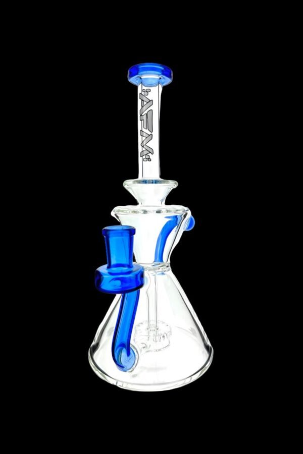 AFM Glass Tulip Clear Glass Recycler Water Pipe