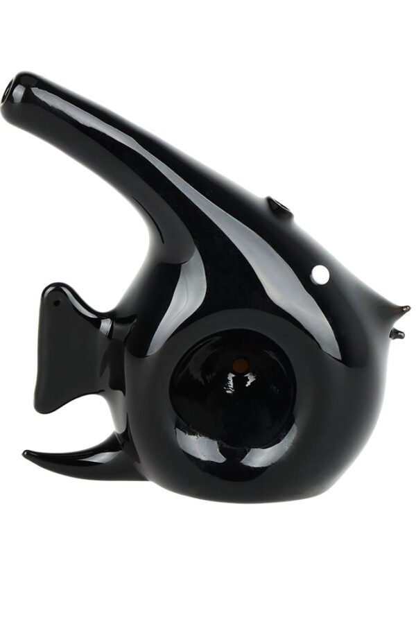 Angelfish Glass Hand Pipe - 3.25"" / Black