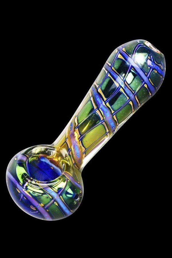 Butterfly Wing Macro Fumed Spoon Pipe