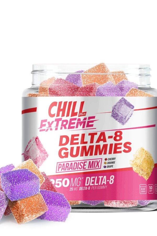CBD, D8 Blend - Paradise Mix Gummies - Chill Extreme - 1250X