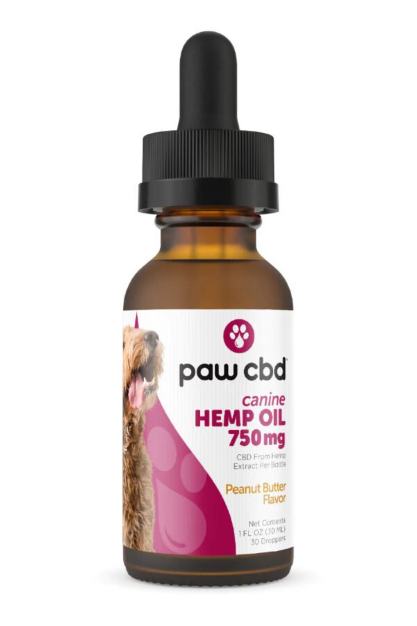 CBD Dog Oil Tincture for Calmness & Health Support Peanut Butter (300MG - 3000MG)