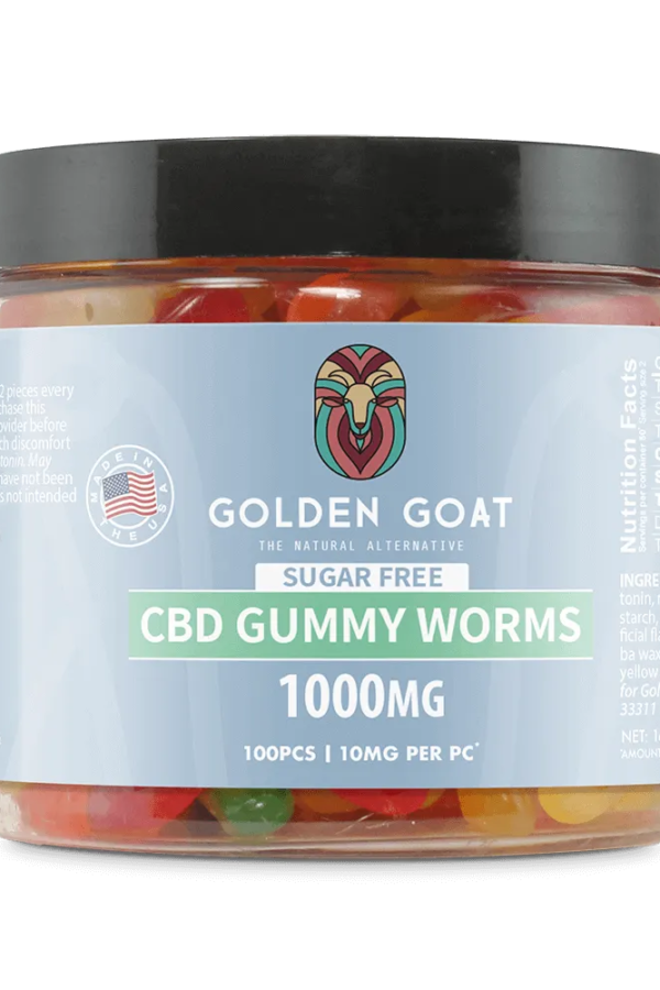 CBD Sugar Free Gummies 1000MG - Clear Worms