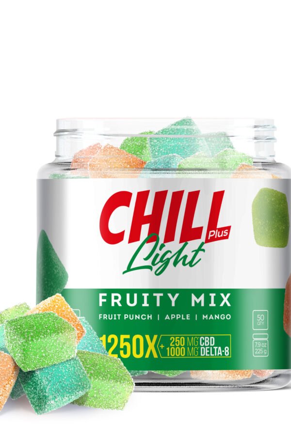 CBD & D8 Blend - Fruity Mix Gummies - Chill Plus - 1250mg