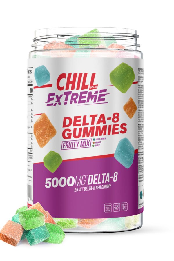 Delta 8 Fruity Mix Gummies - Chill Extreme - 5000X