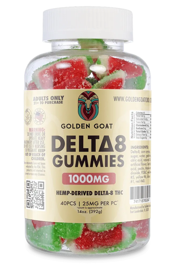 Delta 8 Gummies 1000mg - Watermelon Slices