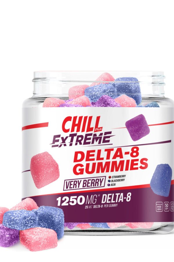 Delta 8 Very Berry Gummies - Chill Extreme - 1250mg