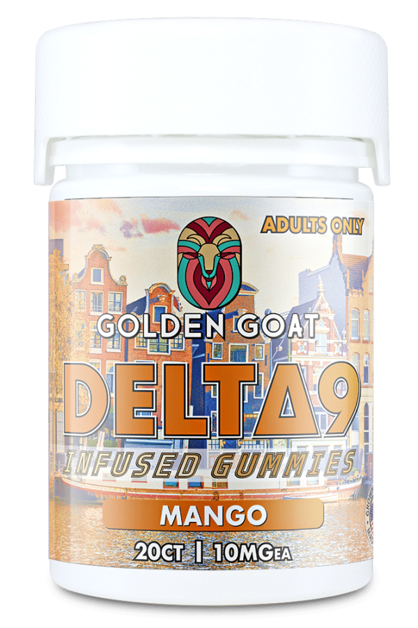 Delta 9 Infused Gummy Squares Mango