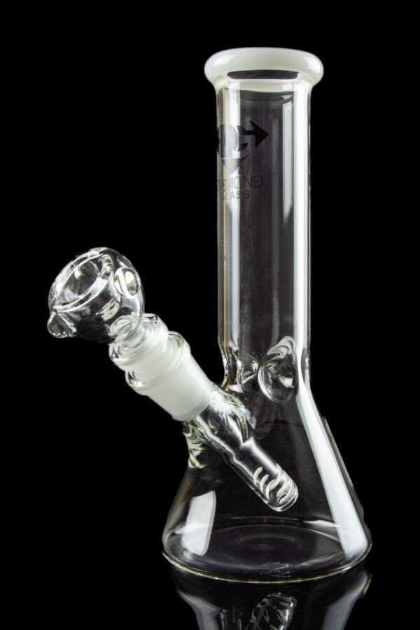 Diamond Glass 8"" Classic Beaker Bong