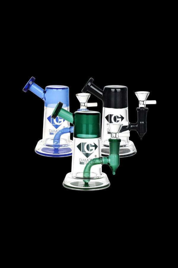 Diamond Glass Diamond Stem Mini Water Pipe
