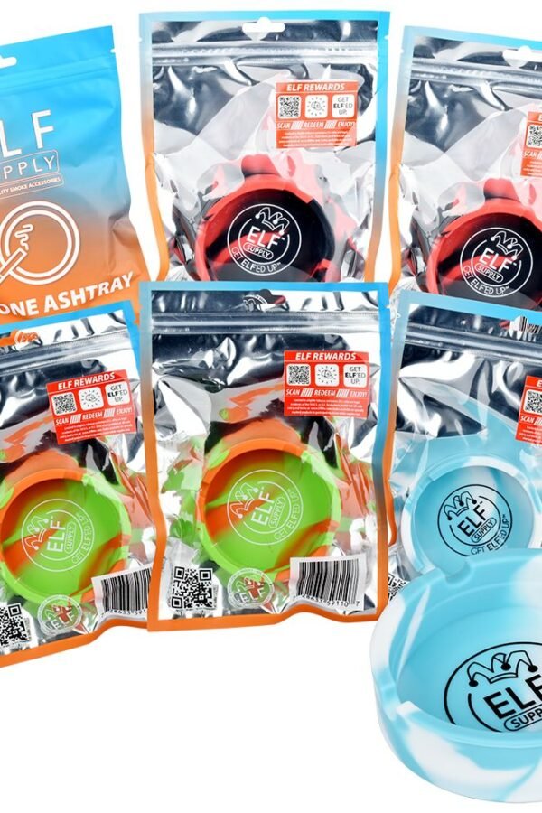 ELF Supply Round Silicone Ashtray - 3.25"" / 6CT