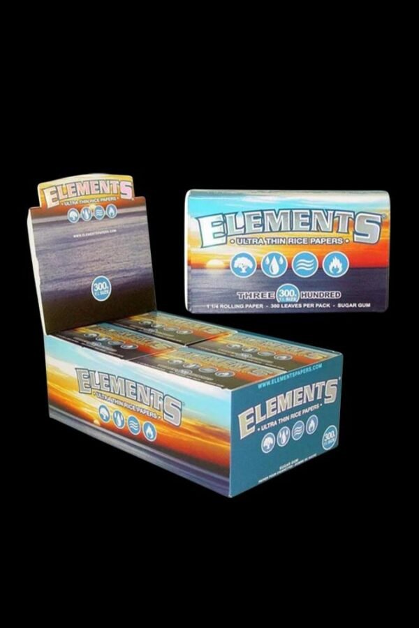 Elements Ultra Thin 1 1/4"" Rice Rolling Papers - 20 Pack