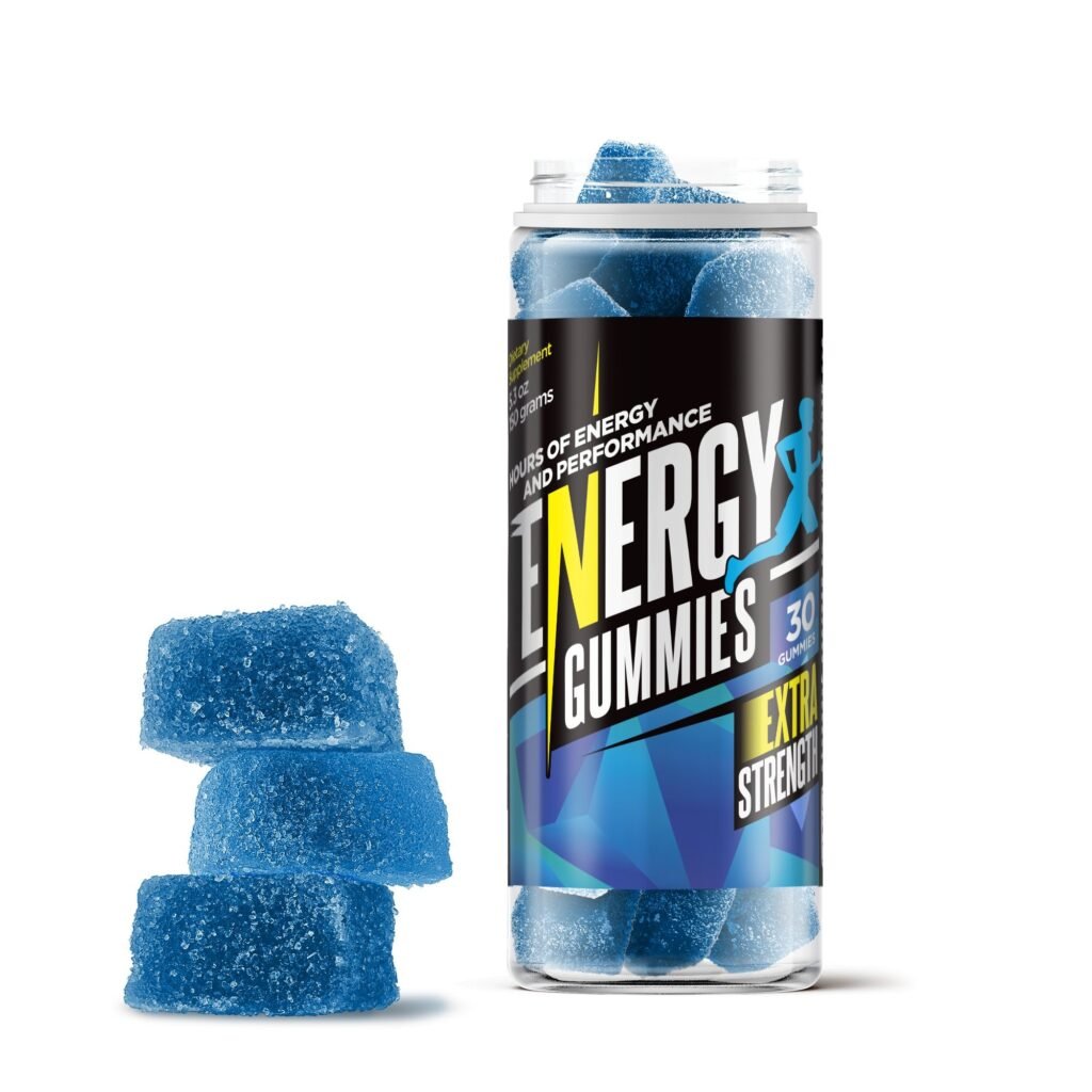 Energy Gummies - Energy Boost Supplement - 30 Count (4500mg)