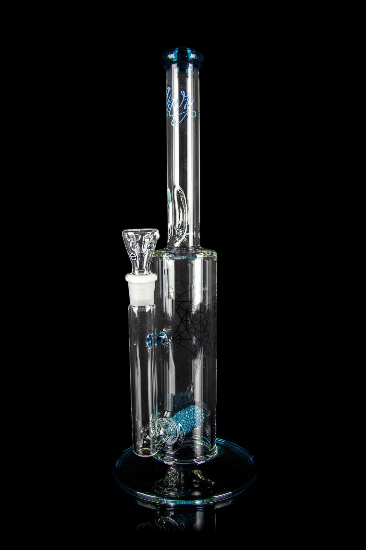 Envy Glass 16"" Stemline Water Pipe with Pop Rocks Perc