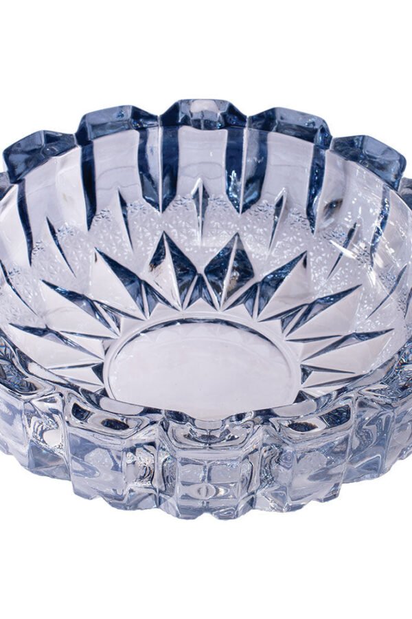 Fujima Exquisite Gem-cut Glass Ashtray - Blue / 7.5""