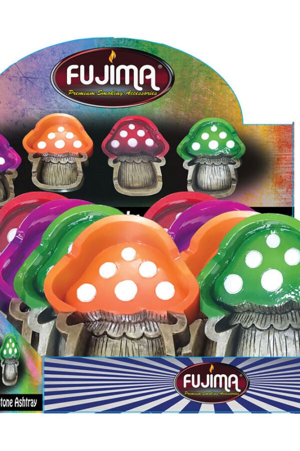 Fujima Polyresin Mushroom Ashtray - 4""x5"" 8pcs