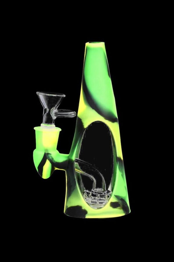 Glass Cone Water Pipe with Silicone Shell - Sili-Cone